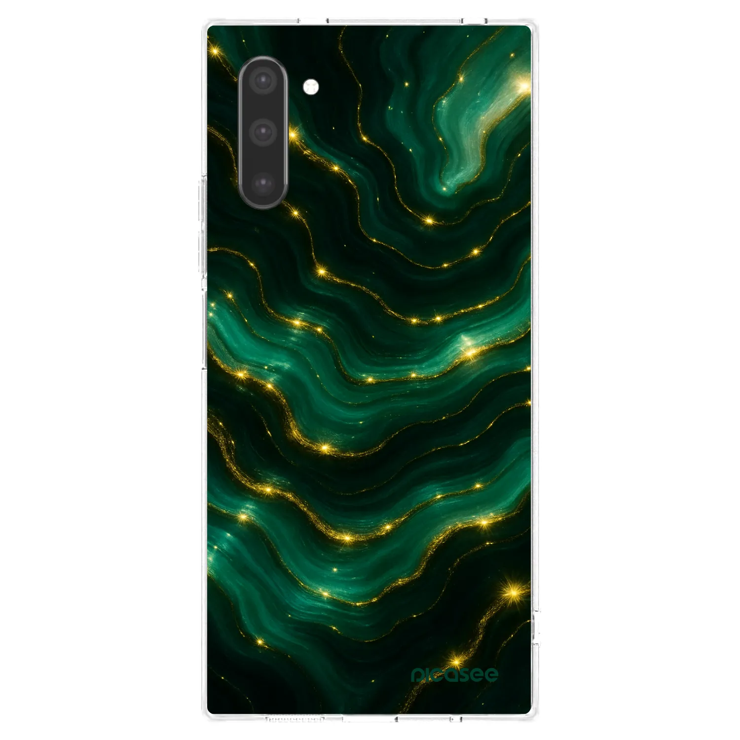 Picasee husă transparentă din silicon pentru Samsung Galaxy Note 10 N970F - Emerald