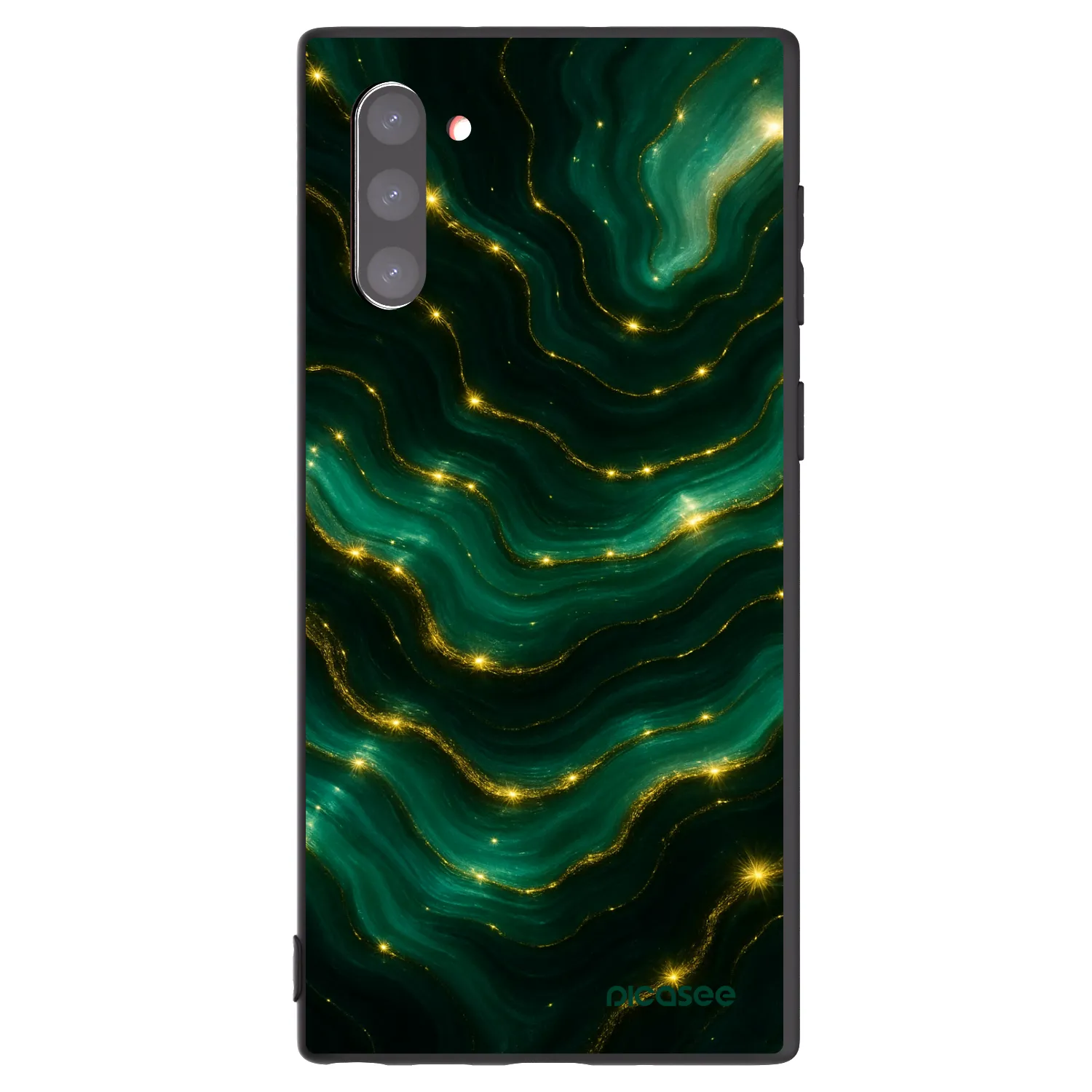 Picasee husă neagră din silicon pentru Samsung Galaxy Note 10 N970F - Emerald