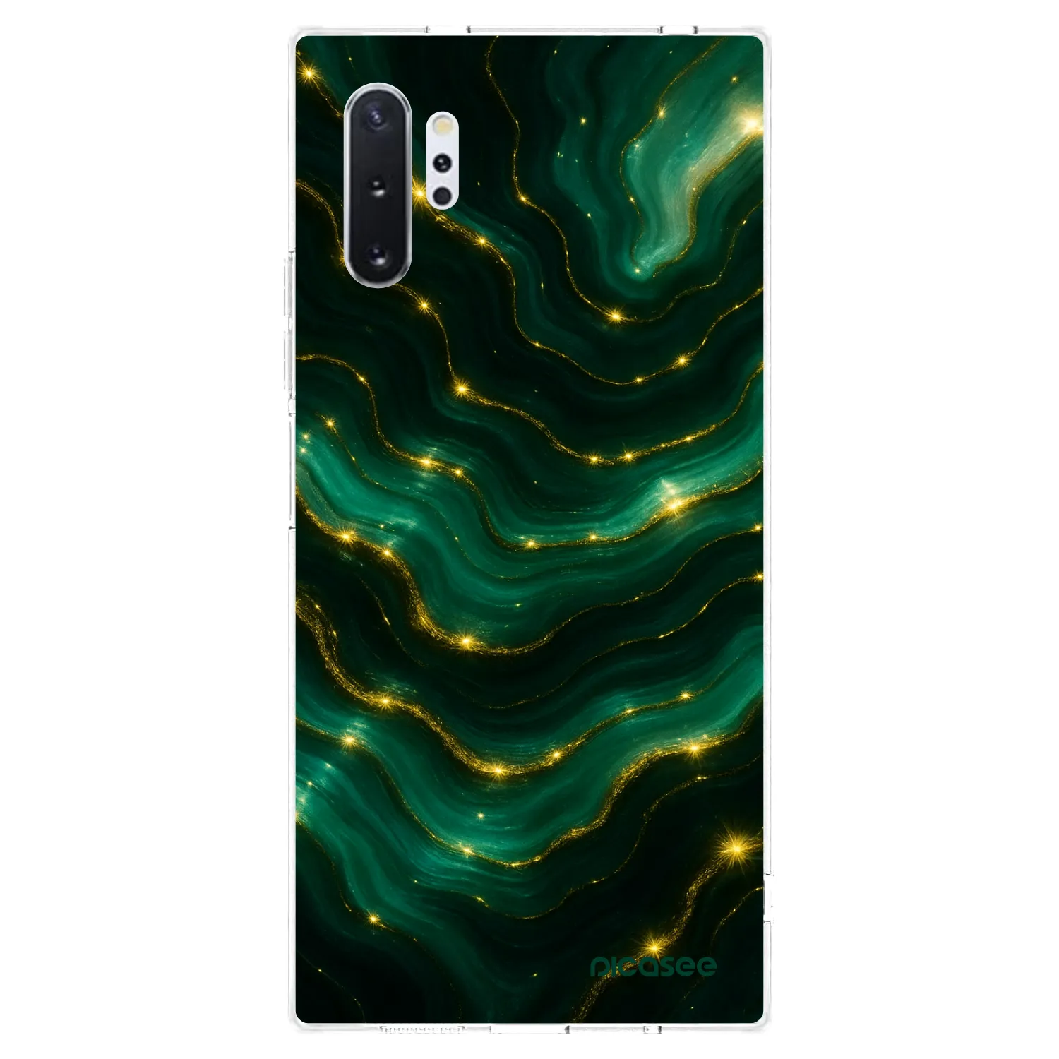 Picasee husă transparentă din silicon pentru Samsung Galaxy Note 10+ N975F - Emerald
