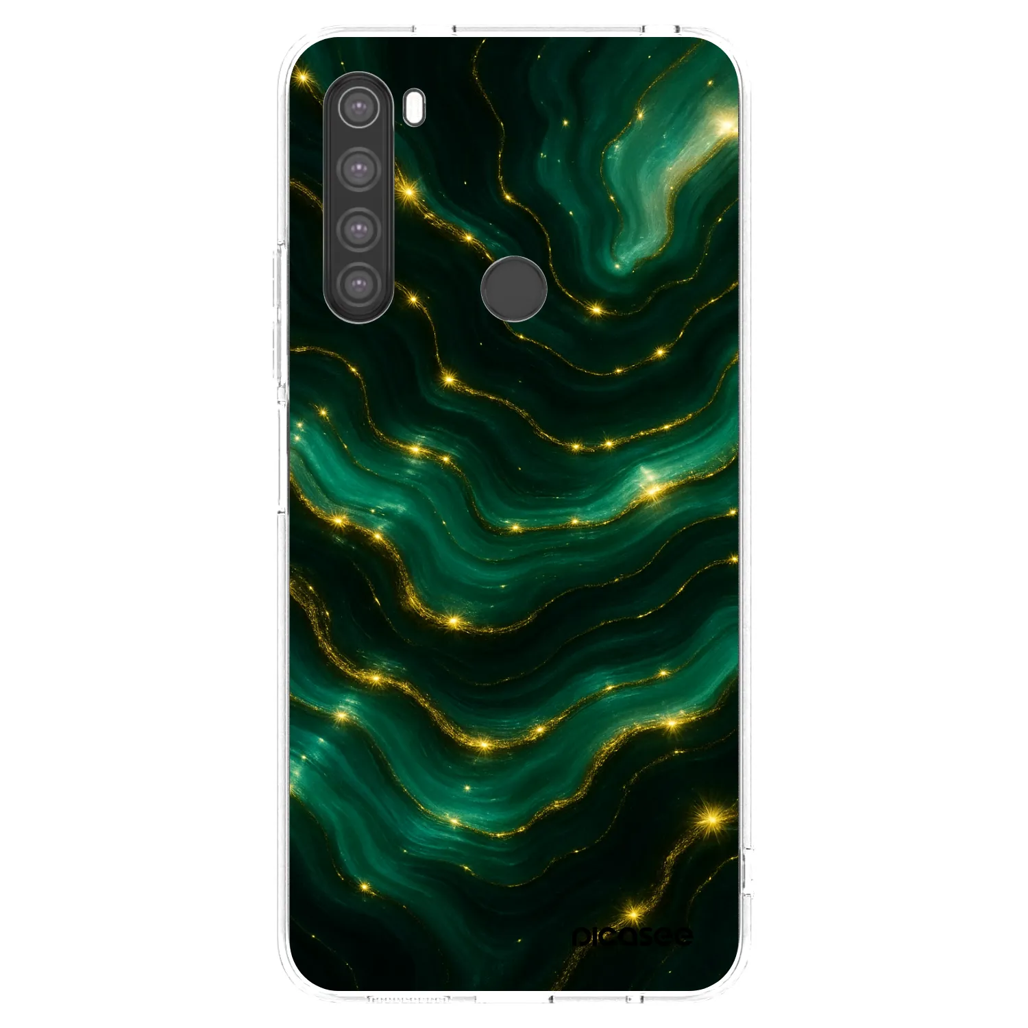 Picasee husă transparentă din silicon pentru Xiaomi Redmi Note 8 - Emerald