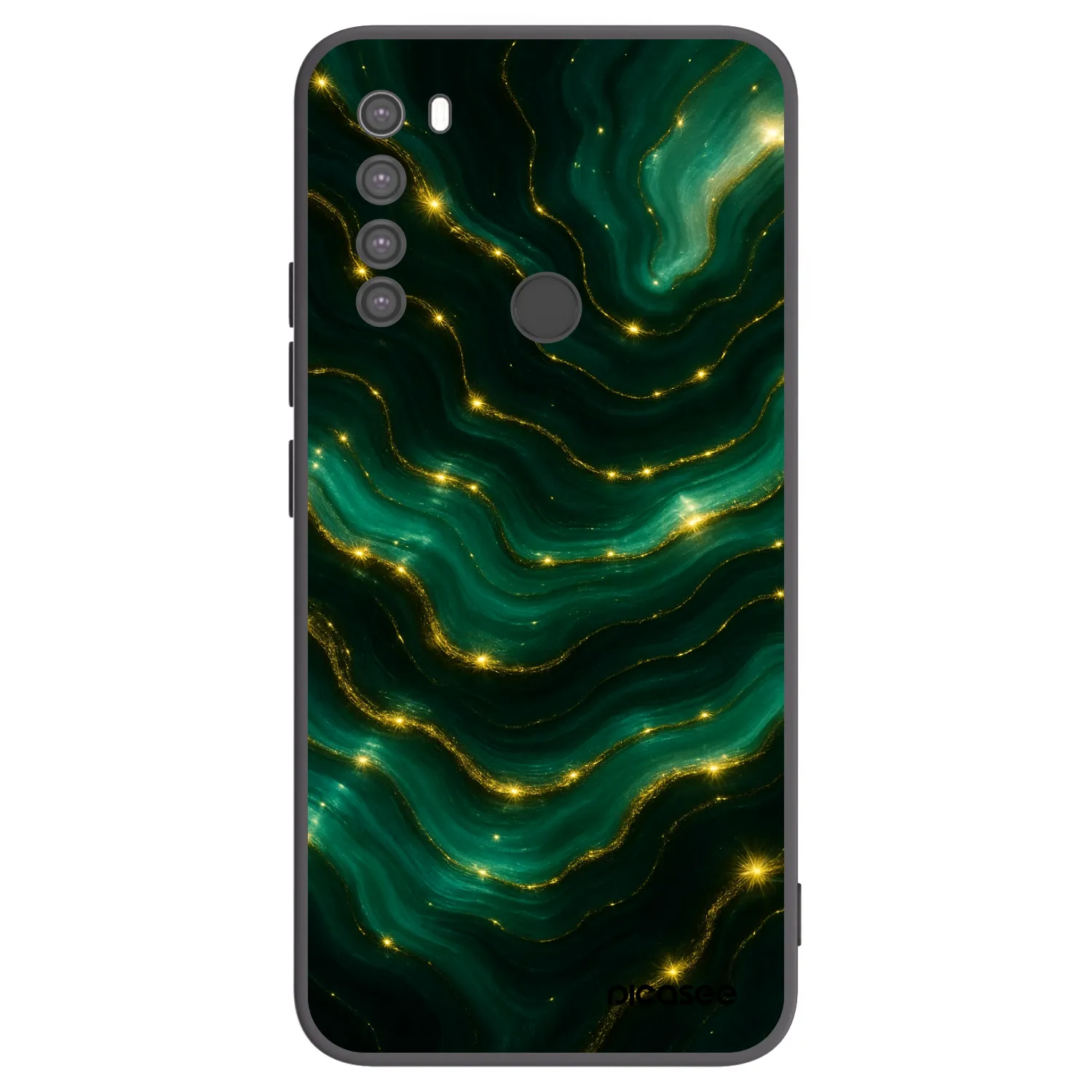Picasee husă neagră din silicon pentru Xiaomi Redmi Note 8 - Emerald