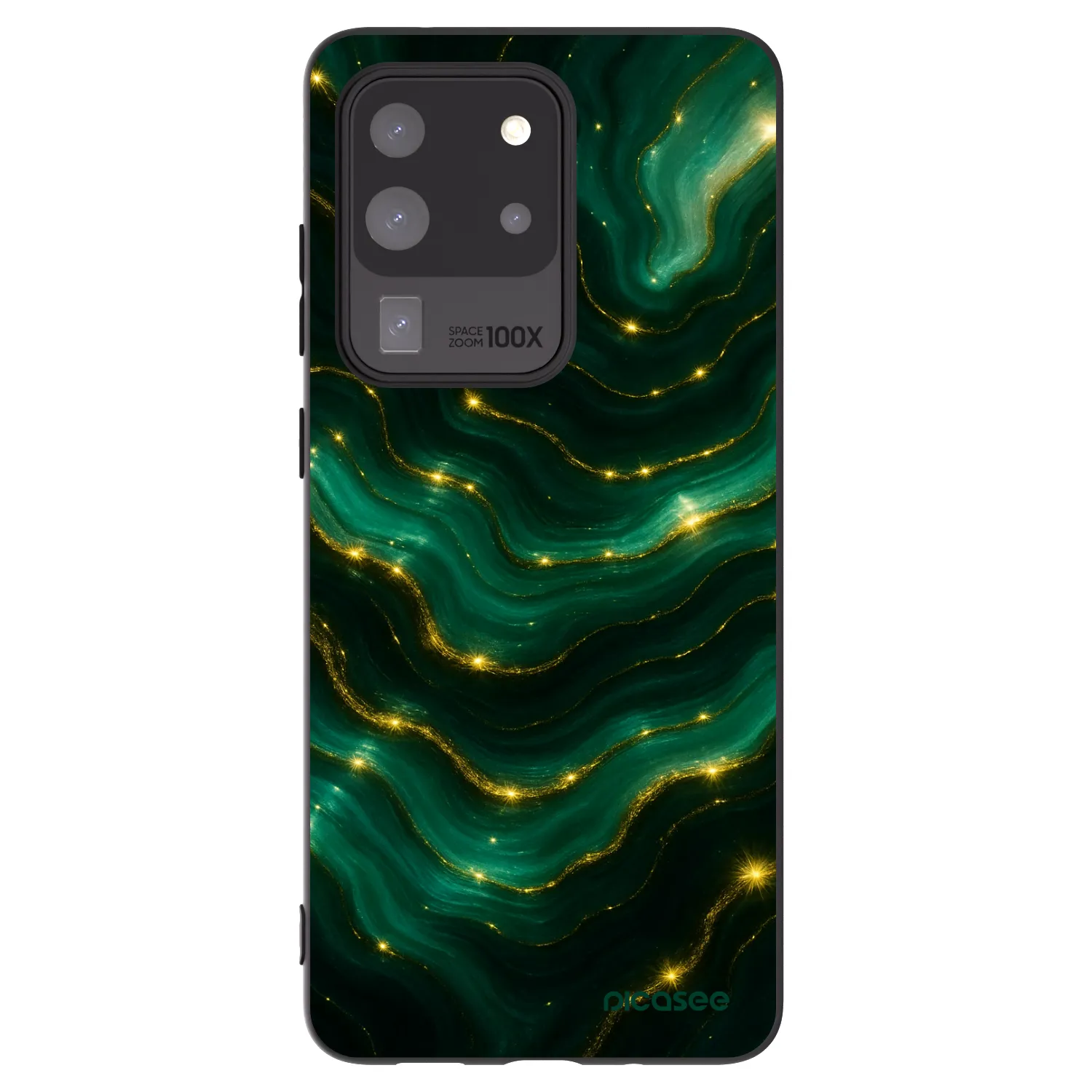 Picasee husă neagră din silicon pentru Samsung Galaxy S20 Ultra 5G G988F - Emerald