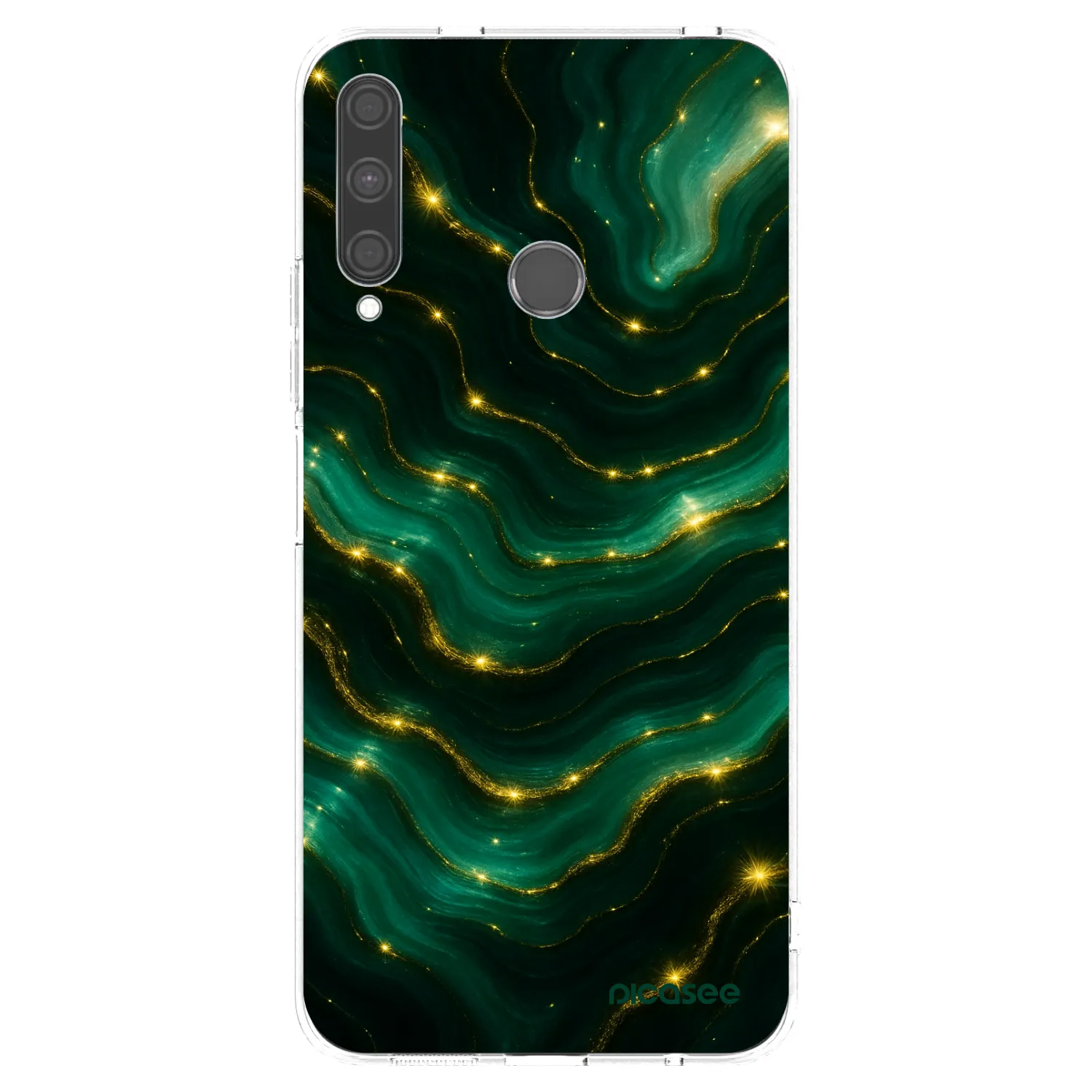 Picasee husă transparentă din silicon pentru Huawei P40 Lite E - Emerald