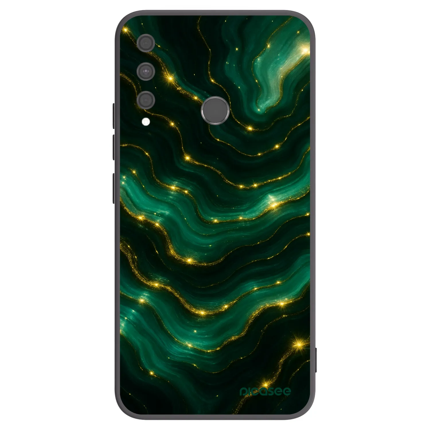 Picasee husă neagră din silicon pentru Huawei P40 Lite E - Emerald