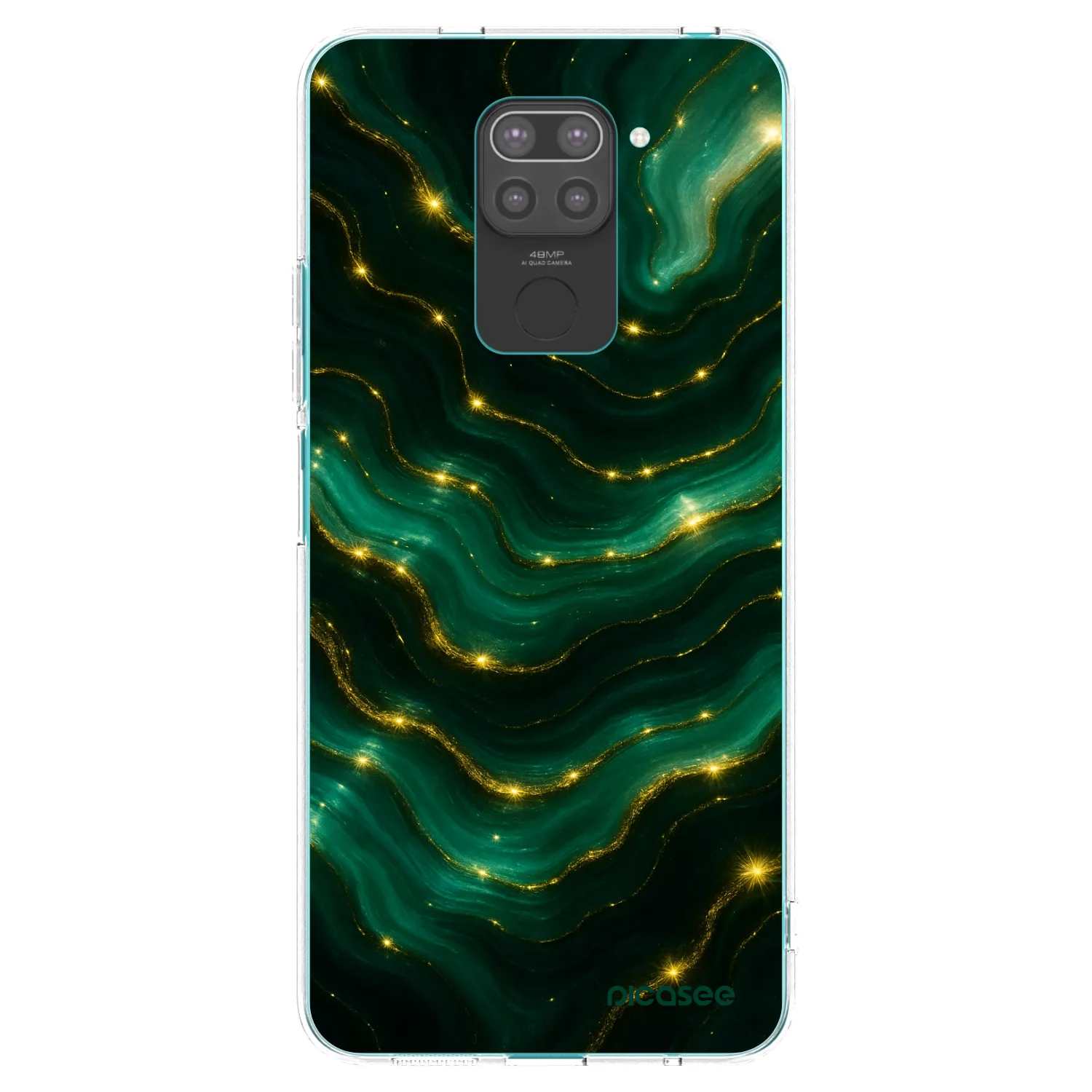 Picasee husă neagră din silicon pentru Xiaomi Redmi Note 9 - Emerald