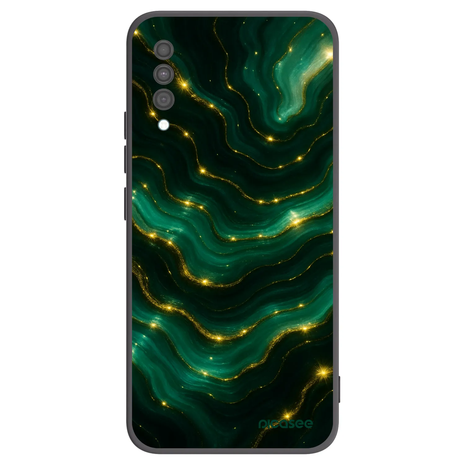 Picasee husă neagră din silicon pentru Samsung Galaxy A30s A307F - Emerald