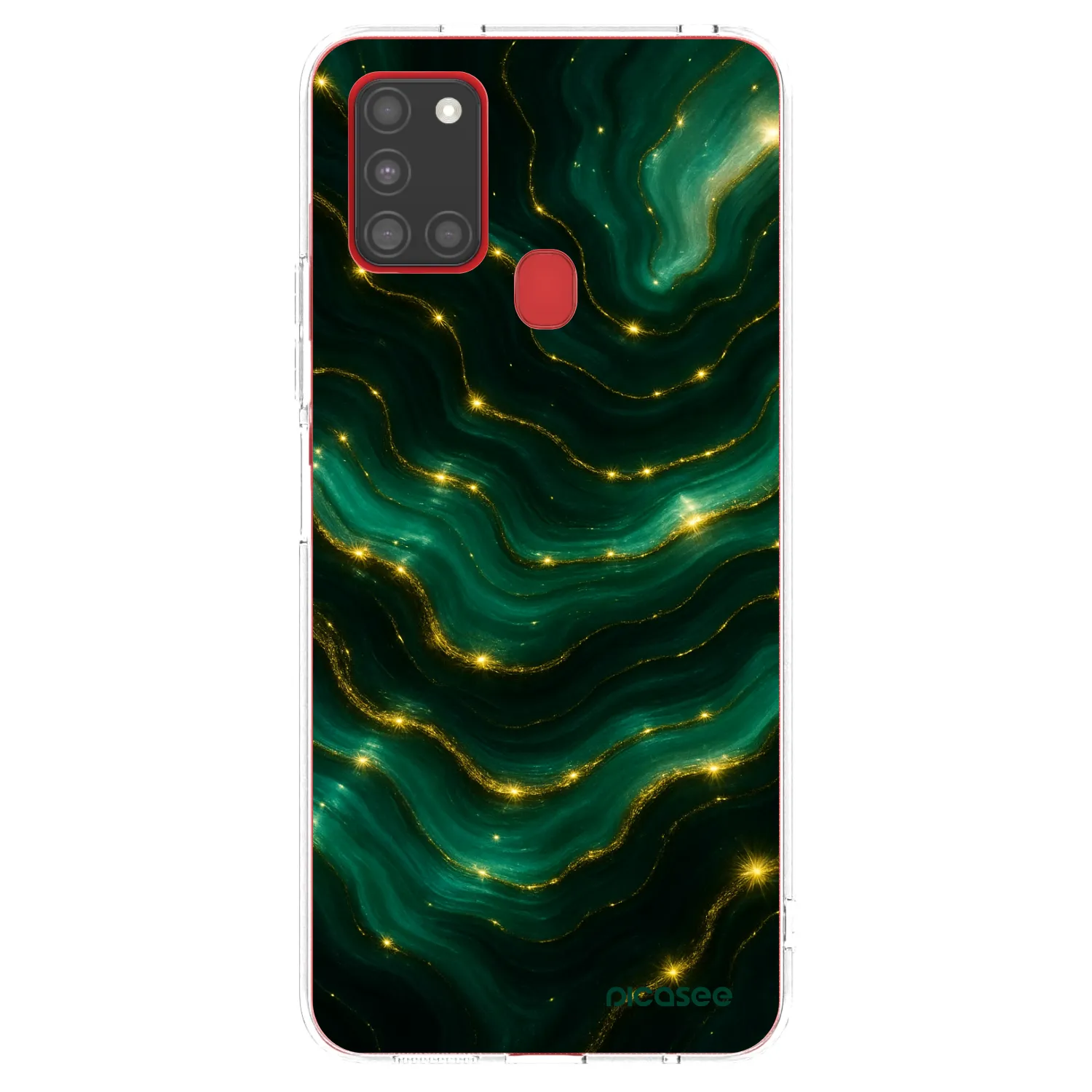Picasee husă transparentă din silicon pentru Samsung Galaxy A21s - Emerald