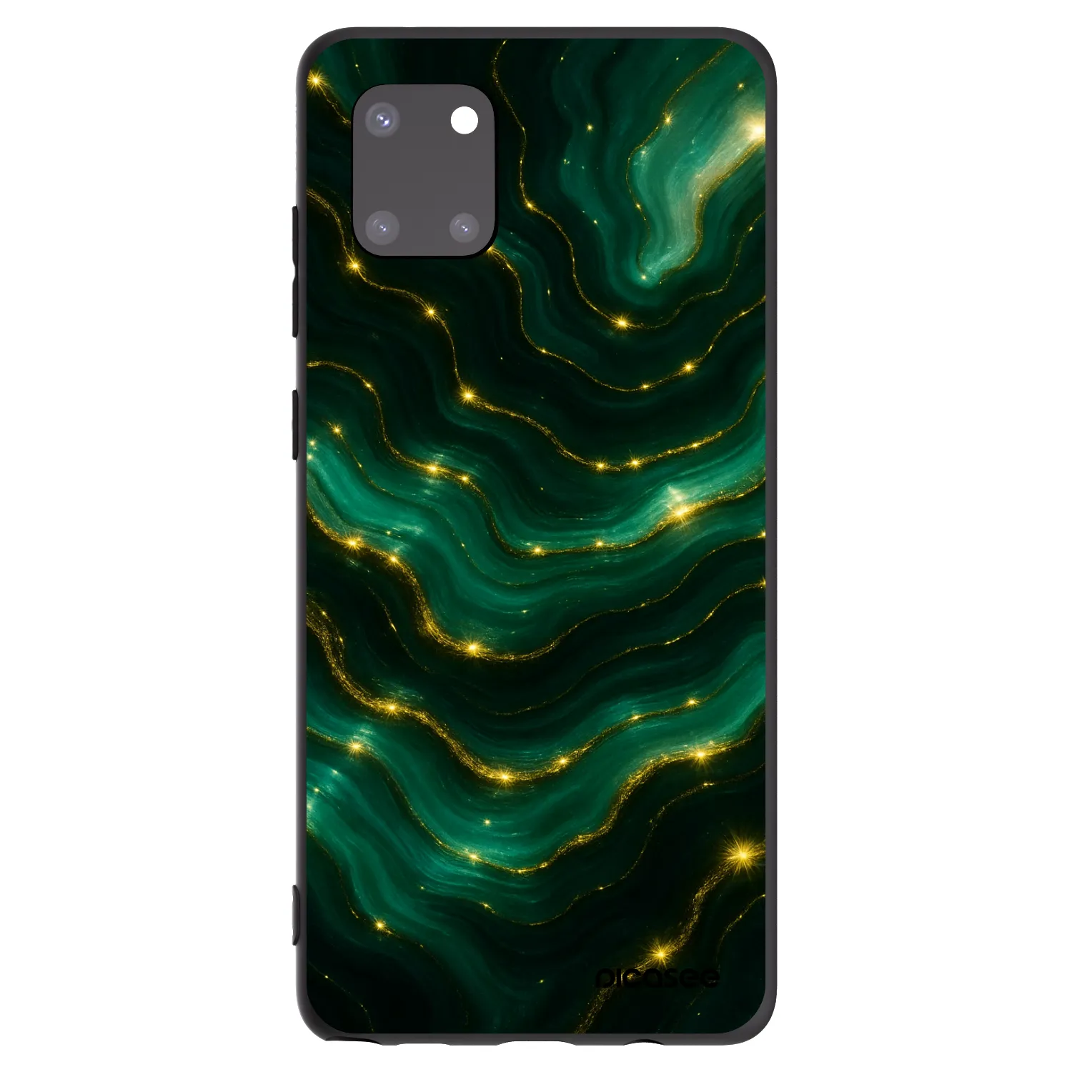 Picasee husă neagră din silicon pentru Samsung Galaxy Note 10 Lite N770F - Emerald