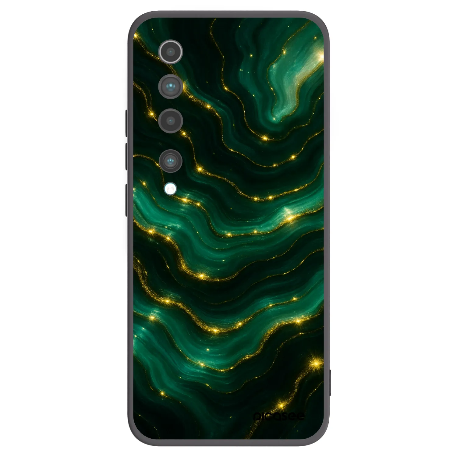 Picasee husă neagră din silicon pentru Xiaomi Mi 10 - Emerald