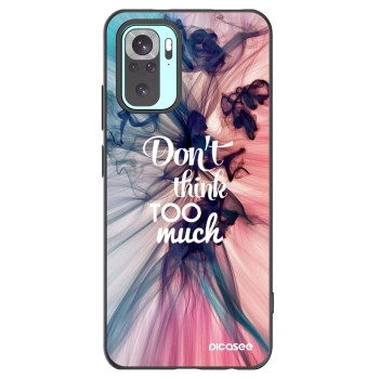 Picasee husă neagră din silicon pentru Xiaomi Redmi Note 10 Pro - Don't think TOO much