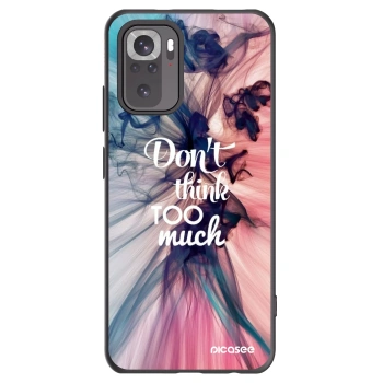 Picasee husă neagră din silicon pentru Xiaomi Redmi Note 10S - Don't think TOO much
