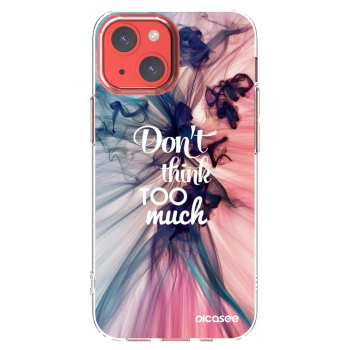 Picasee husă transparentă din silicon pentru Apple iPhone 13 mini - Don't think TOO much