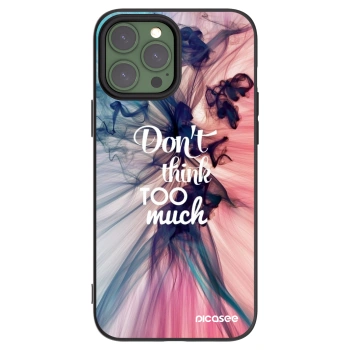 Picasee husă neagră din silicon pentru Apple iPhone 13 Pro Max - Don't think TOO much