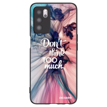 Picasee husă neagră din silicon pentru OPPO A16s - Don't think TOO much