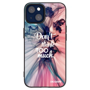 Picasee husă neagră din silicon pentru Apple iPhone 14 - Don't think TOO much