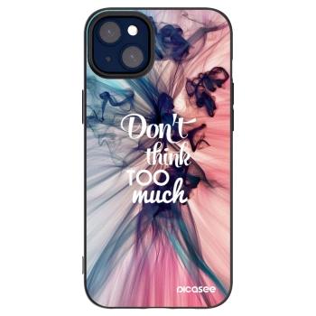 Picasee husă neagră din silicon pentru Apple iPhone 14 Plus - Don't think TOO much