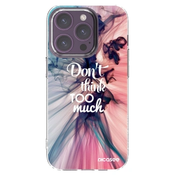 Picasee husă transparentă din silicon pentru Apple iPhone 14 Pro - Don't think TOO much