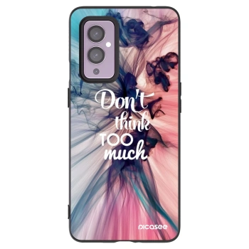 Picasee husă neagră din silicon pentru OnePlus 9 - Don't think TOO much