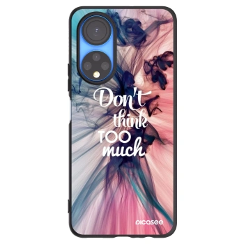 Picasee husă neagră din silicon pentru Honor X7 - Don't think TOO much