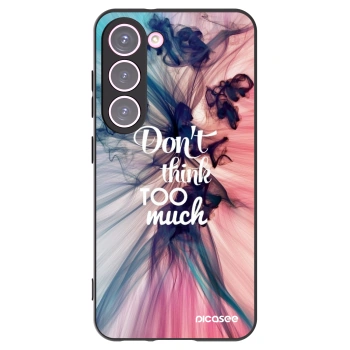 Picasee husă neagră din silicon pentru Samsung Galaxy S23 5G - Don't think TOO much