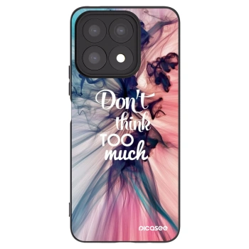 Picasee husă neagră din silicon pentru Honor X8a - Don't think TOO much