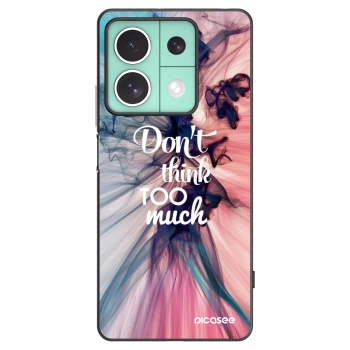 Picasee husă neagră din silicon pentru Xiaomi Redmi Note 13 5G - Don't think TOO much