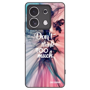 Picasee husă neagră din silicon pentru Xiaomi Redmi Note 13 4G - Don't think TOO much