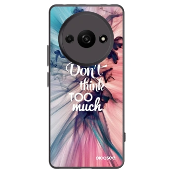 Picasee husă neagră din silicon pentru Xiaomi Redmi A3 - Don't think TOO much
