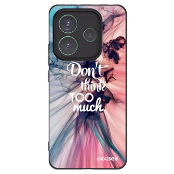 Picasee husă neagră din silicon pentru Xiaomi Redmi Note 14 5G - Don't think TOO much