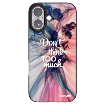 Picasee husă neagră din silicon pentru Apple iPhone 17 - Don't think TOO much