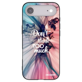 Picasee husă neagră din silicon pentru Apple iPhone Air - Don't think TOO much