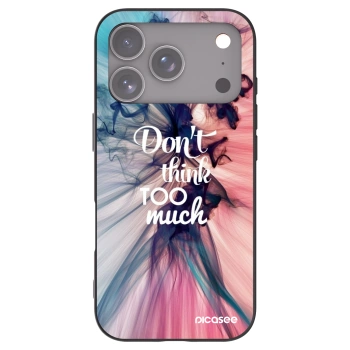 Picasee husă neagră din silicon pentru Apple iPhone 17 Pro - Don't think TOO much