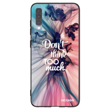 Picasee husă neagră din silicon pentru Samsung Galaxy A70 A705F - Don't think TOO much