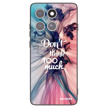 Picasee husă neagră din silicon pentru Motorola Edge 60 Fusion - Don't think TOO much