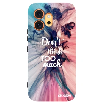 Picasee husă neagră din silicon pentru Honor 600 - Don't think TOO much