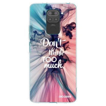 Picasee husă neagră din silicon pentru Xiaomi Redmi Note 9 - Don't think TOO much