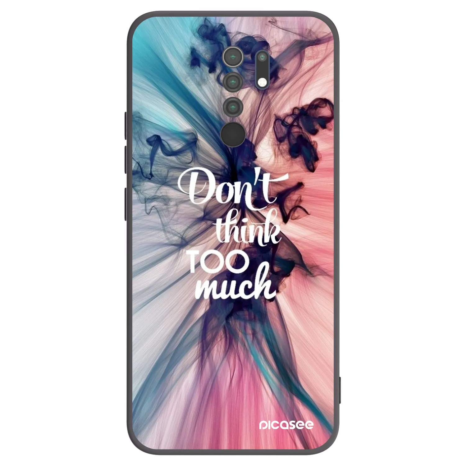 Picasee husă neagră din silicon pentru Xiaomi Redmi 9 - Don't think TOO much