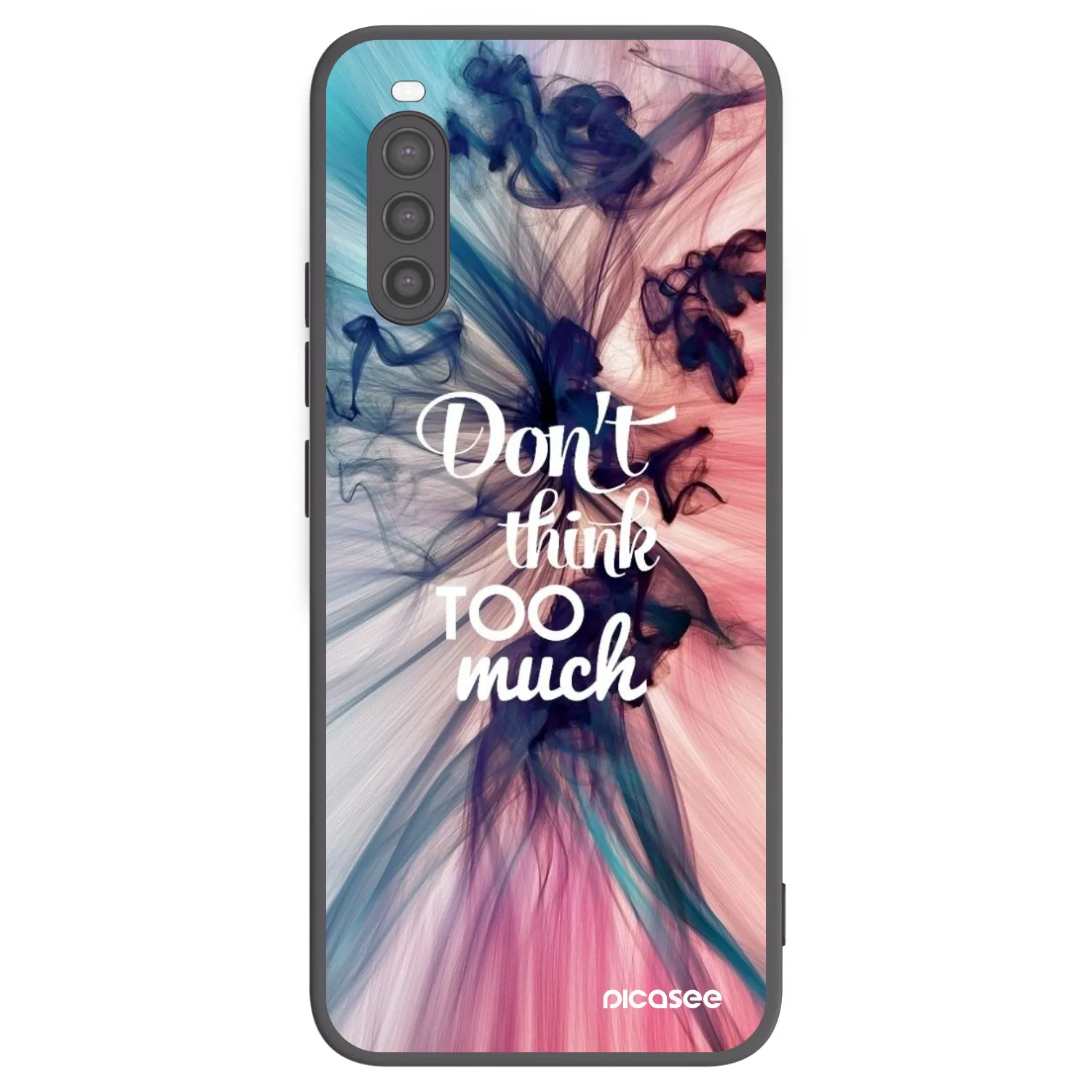 Picasee husă neagră din silicon pentru Sony Xperia 10 II - Don't think TOO much