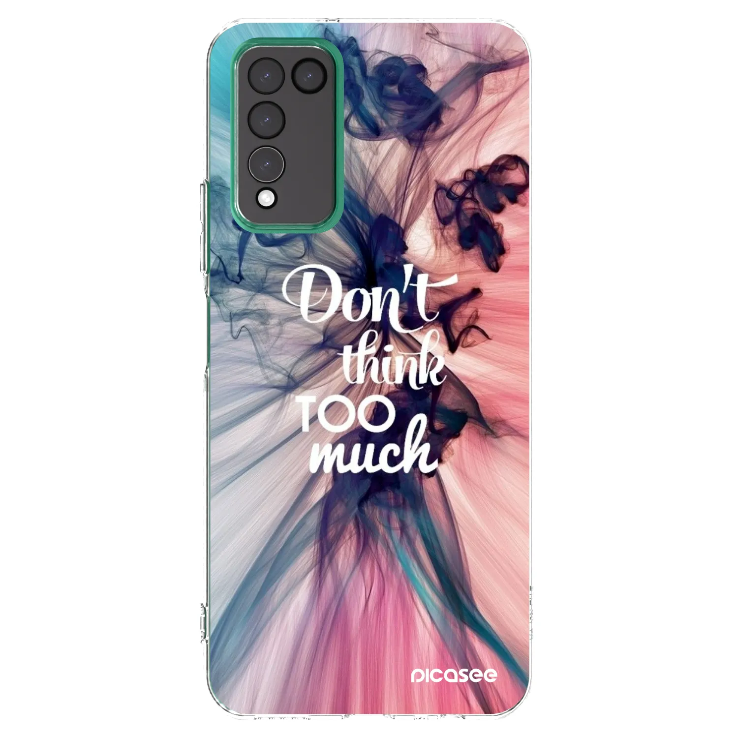 Picasee husă transparentă din silicon pentru Honor 10X Lite - Don't think TOO much