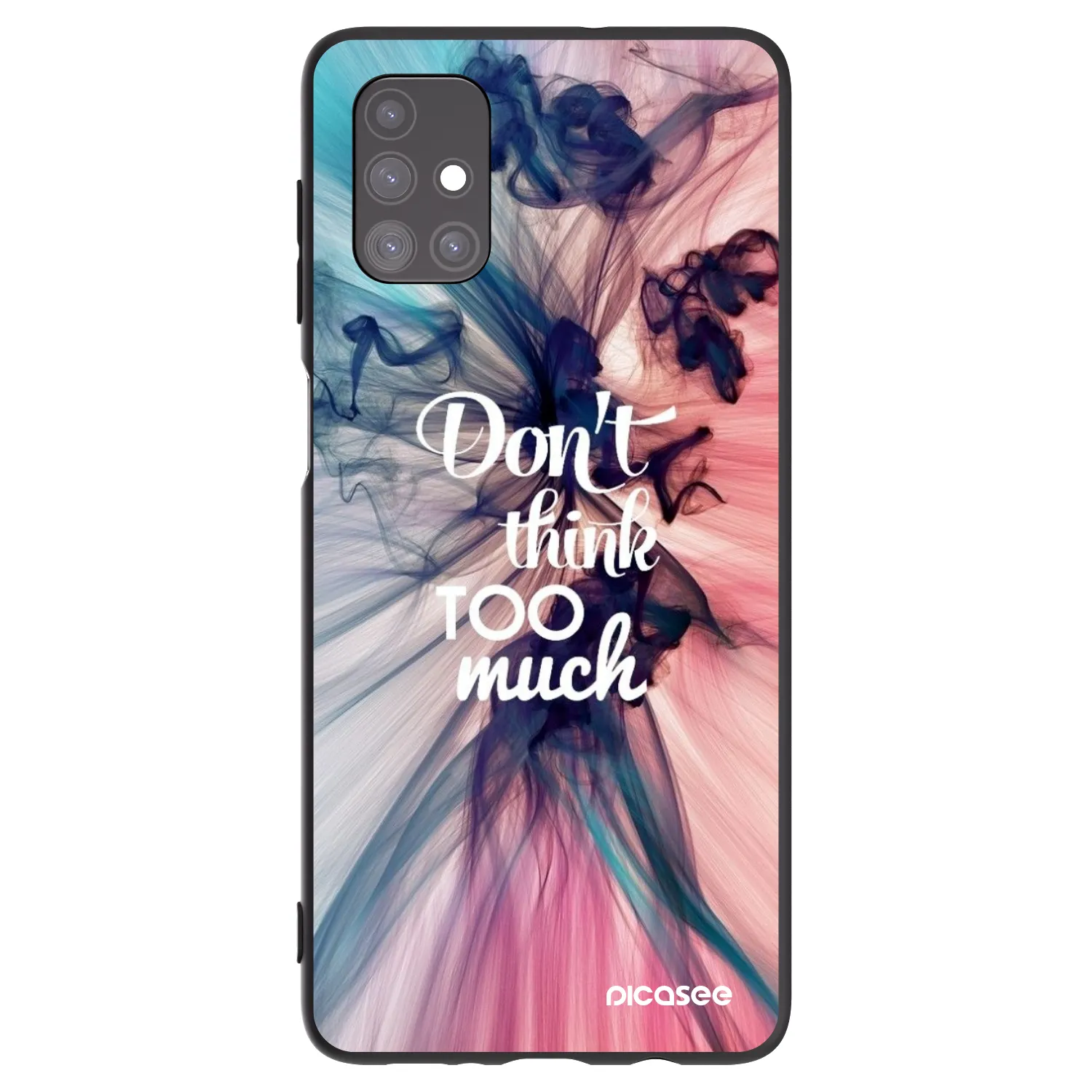 Picasee husă neagră din silicon pentru Samsung Galaxy M51 M515F - Don't think TOO much
