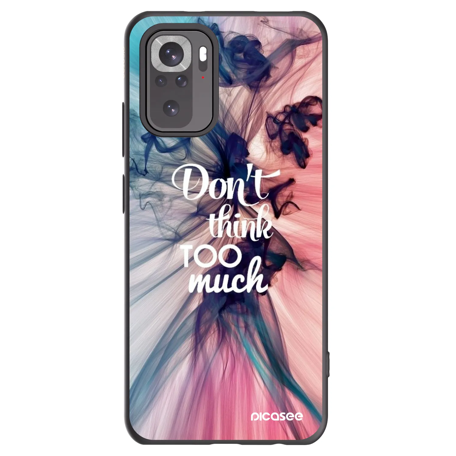 Picasee husă neagră din silicon pentru Xiaomi Redmi Note 10 - Don't think TOO much