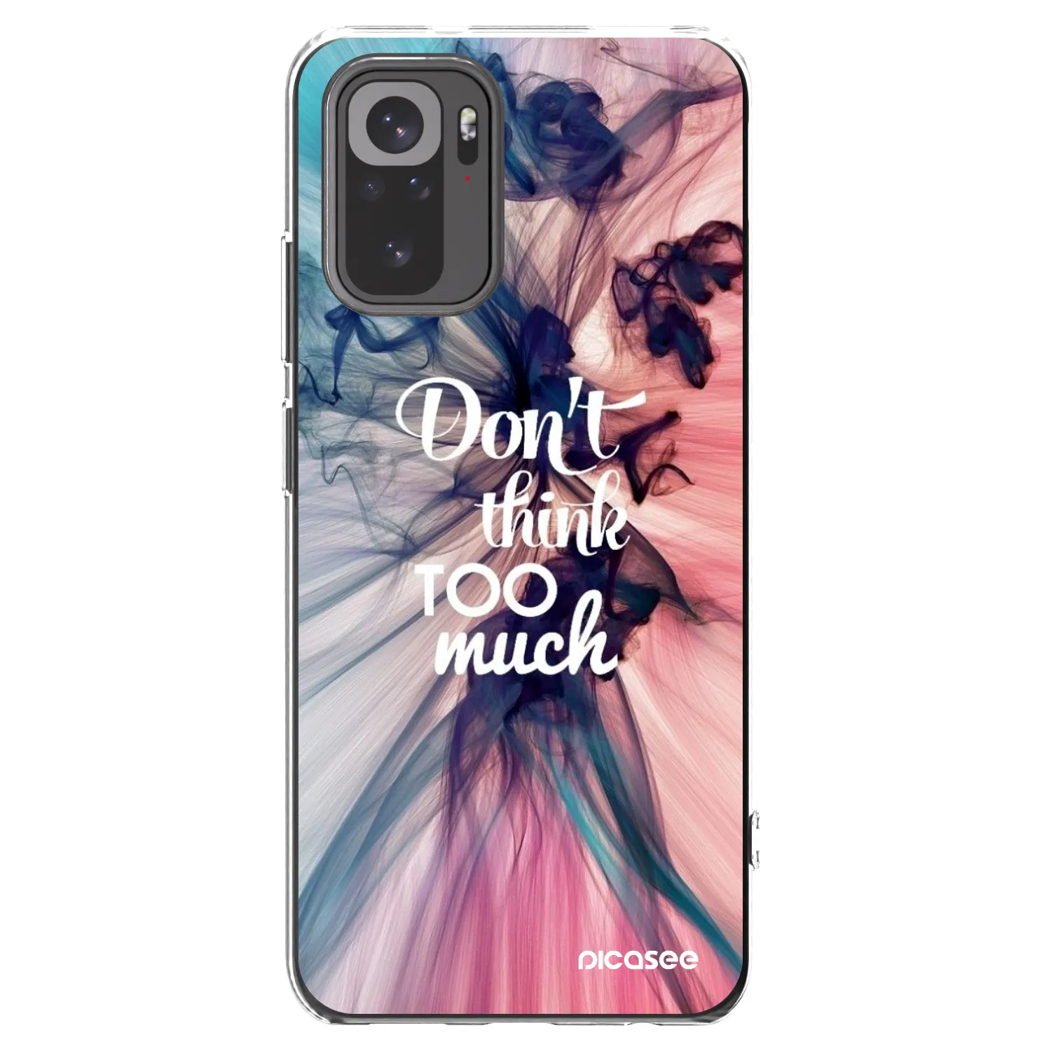 Picasee husă transparentă din silicon pentru Xiaomi Redmi Note 10S - Don't think TOO much
