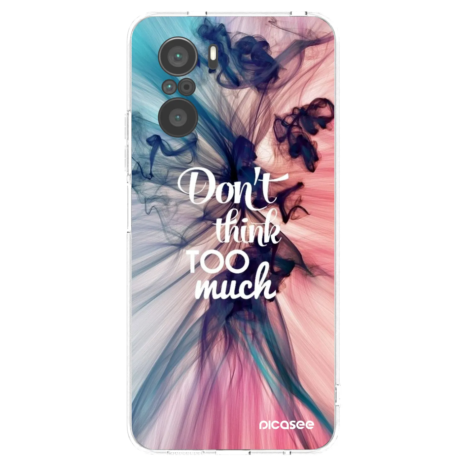 Picasee husă transparentă din silicon pentru Xiaomi Poco F3 - Don't think TOO much