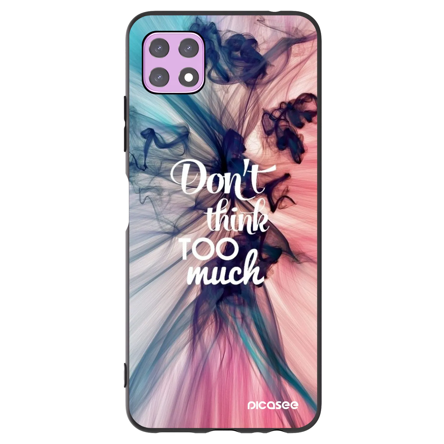 Picasee husă neagră din silicon pentru Samsung Galaxy A22 A226B 5G - Don't think TOO much