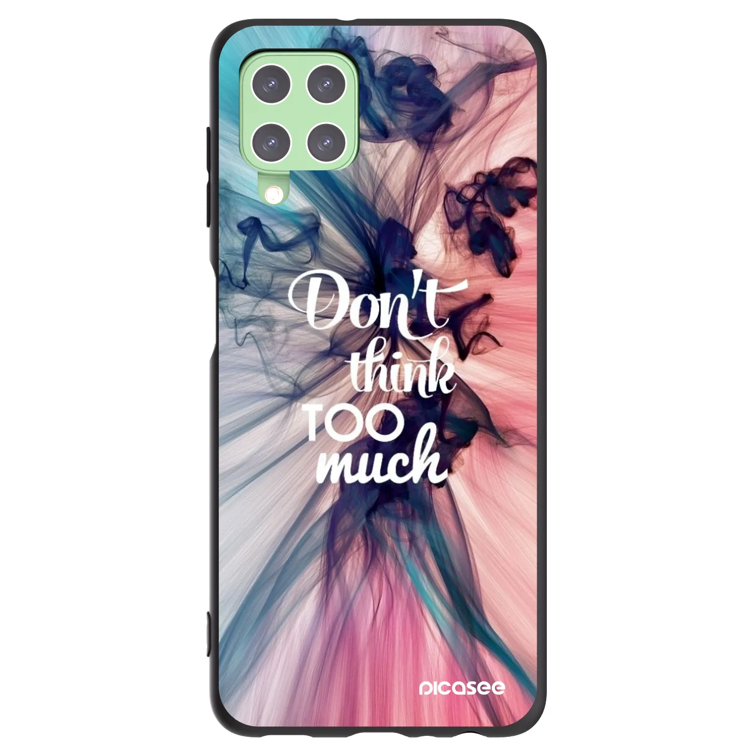 Picasee husă neagră din silicon pentru Samsung Galaxy A22 A225F 4G - Don't think TOO much