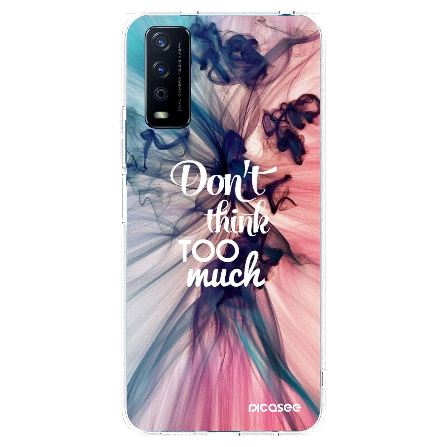 Picasee husă transparentă din silicon pentru Vivo Y11s - Don't think TOO much