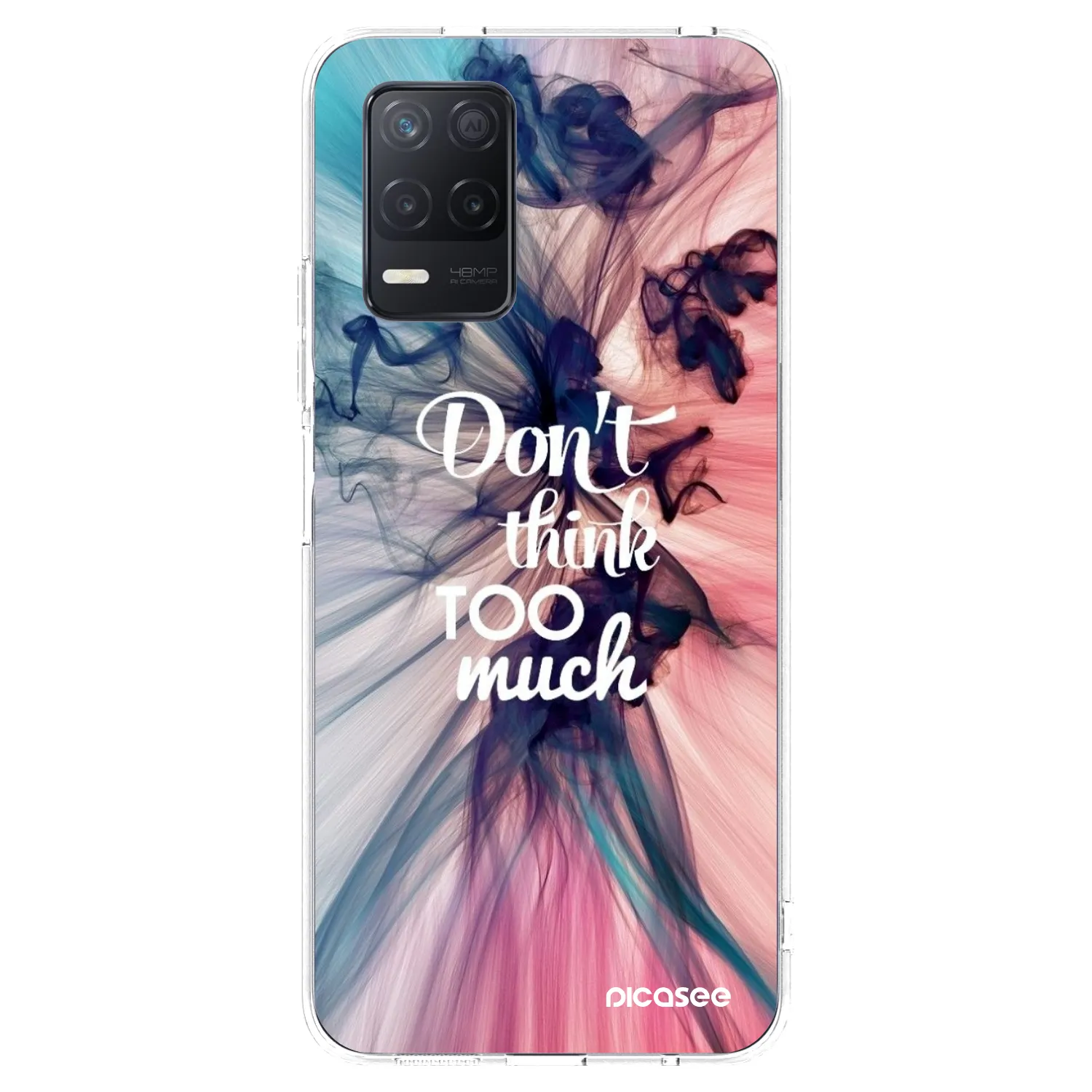 Picasee husă transparentă din silicon pentru Realme 8 5G - Don't think TOO much