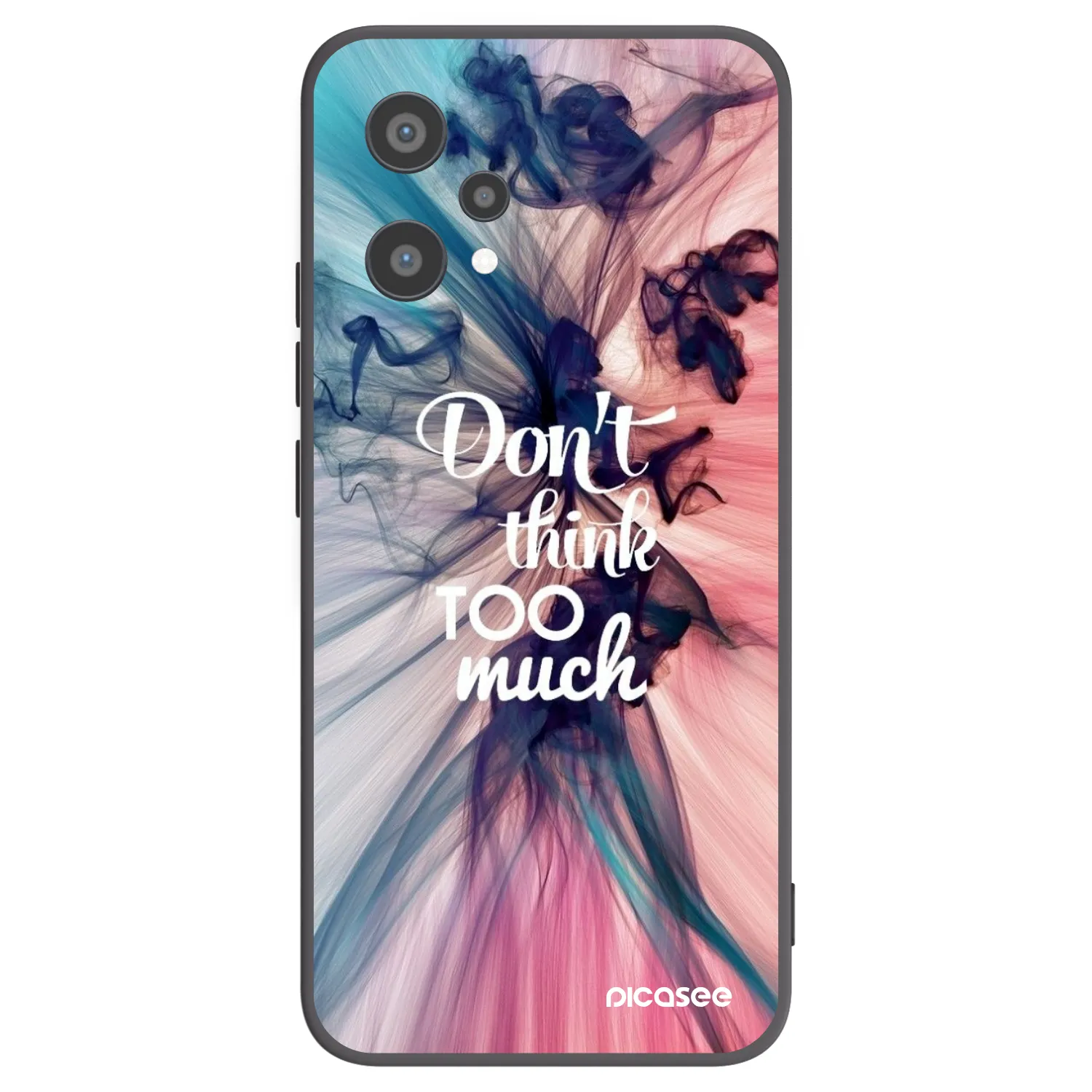Picasee husă neagră din silicon pentru Realme 9 Pro 5G - Don't think TOO much