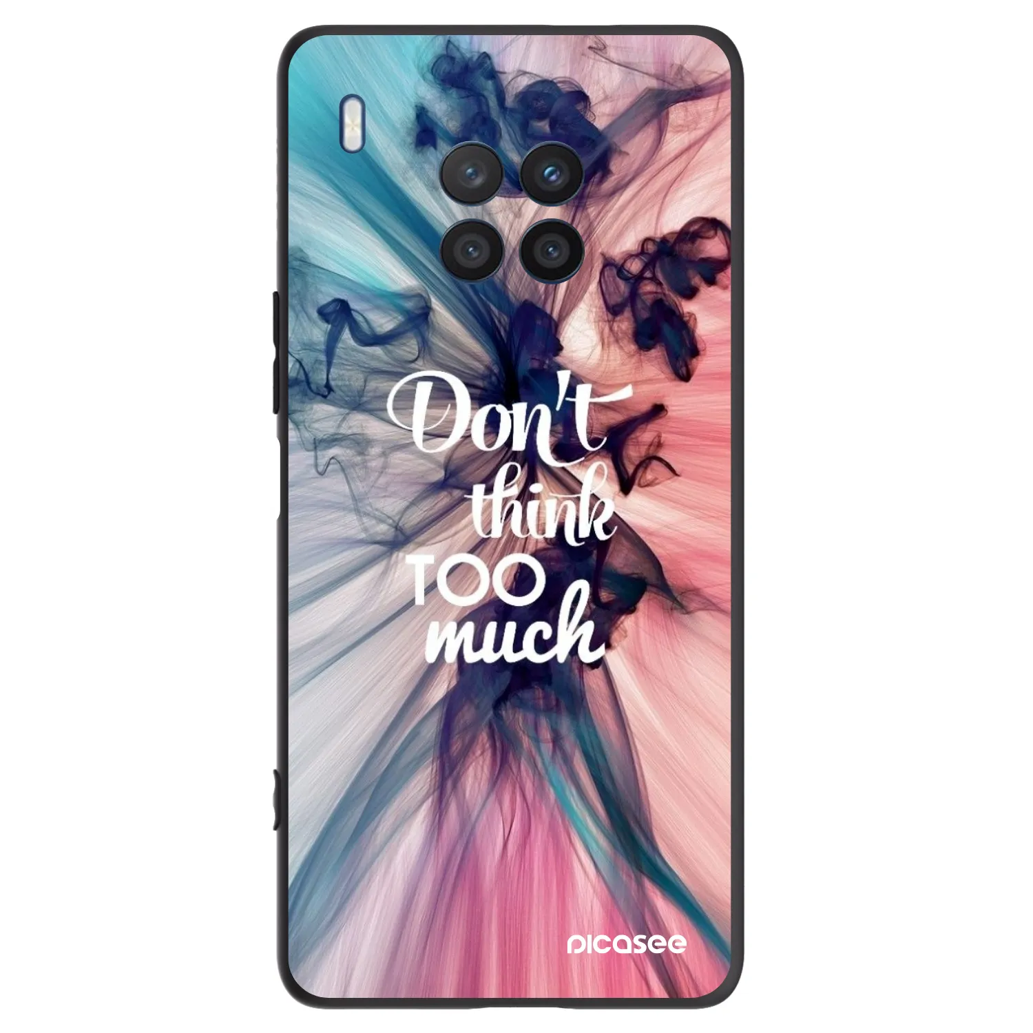 Picasee husă neagră din silicon pentru Honor 50 Lite - Don't think TOO much