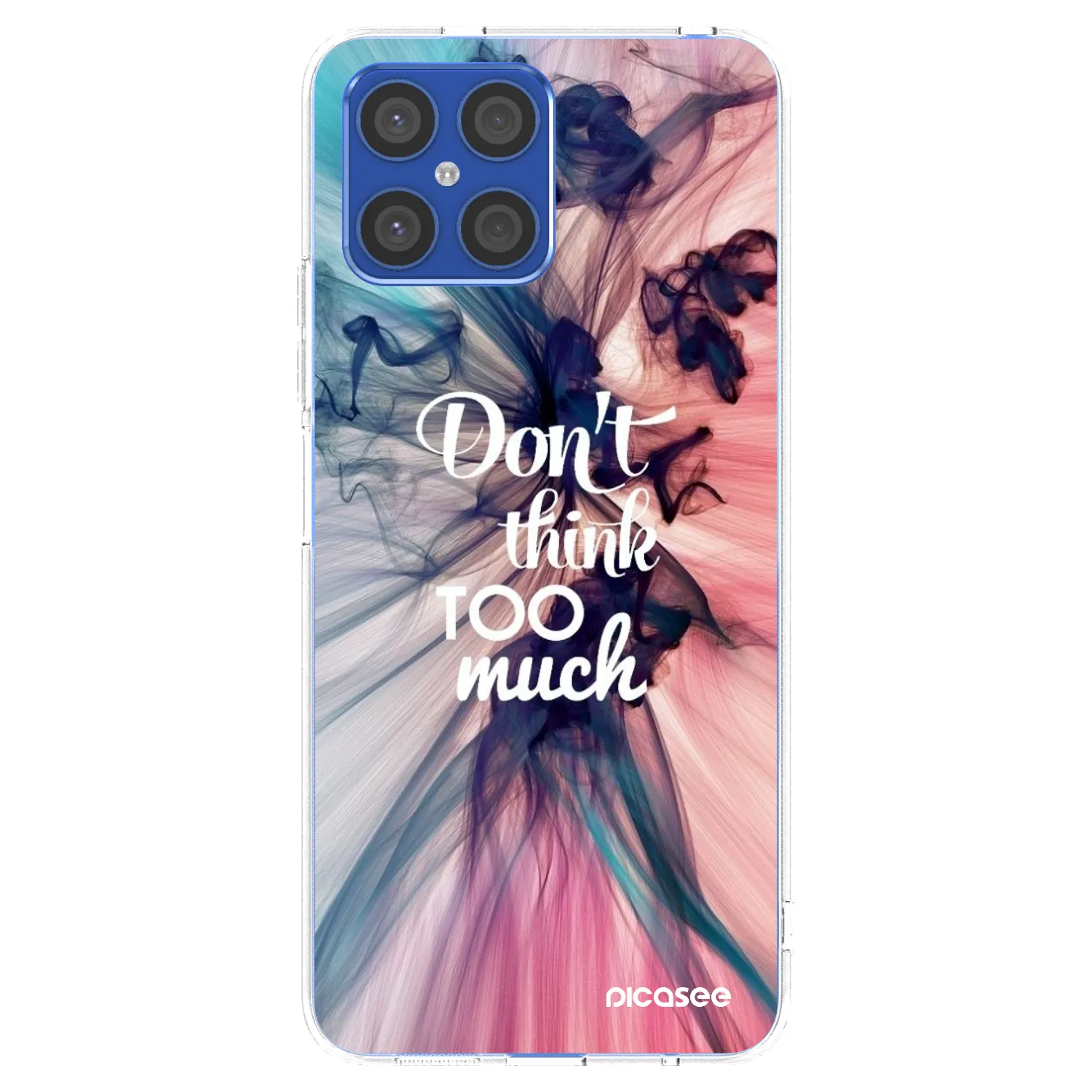 Picasee husă transparentă din silicon pentru Honor X8 4G - Don't think TOO much